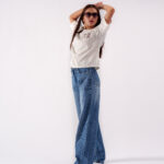 Classic Indigo Bootcut High-Rise Jeans