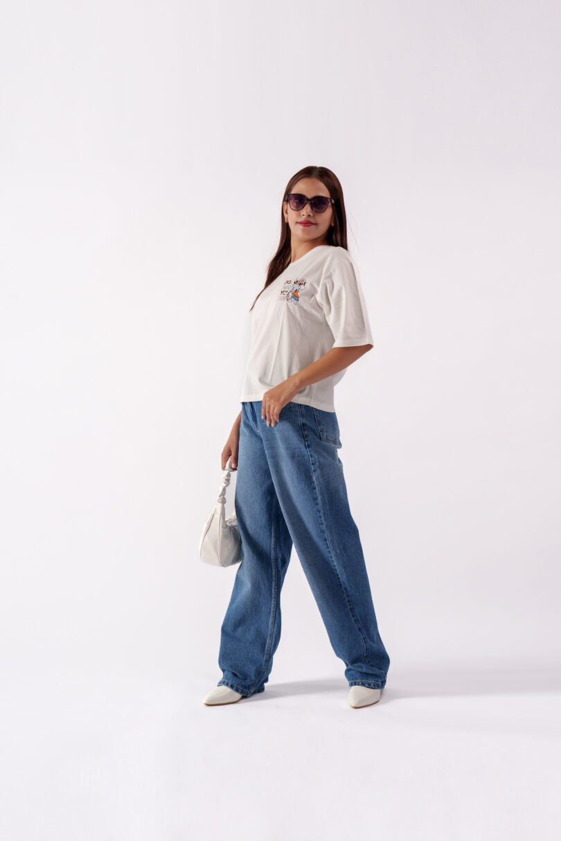 Classic Indigo Bootcut High-Rise Jeans - Image 3