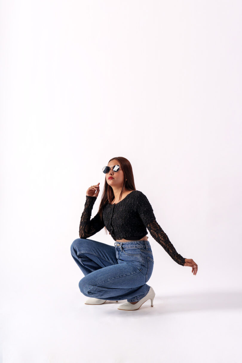 High-Rise Vintage Bootcut Denim Jeans - Image 3